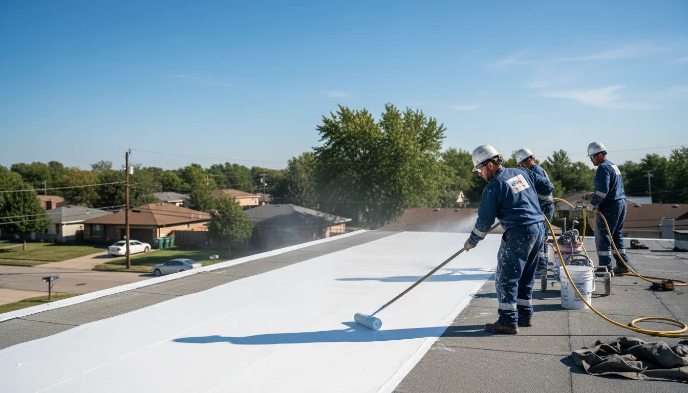 Commercial roof coating in Ludington, MI near me
